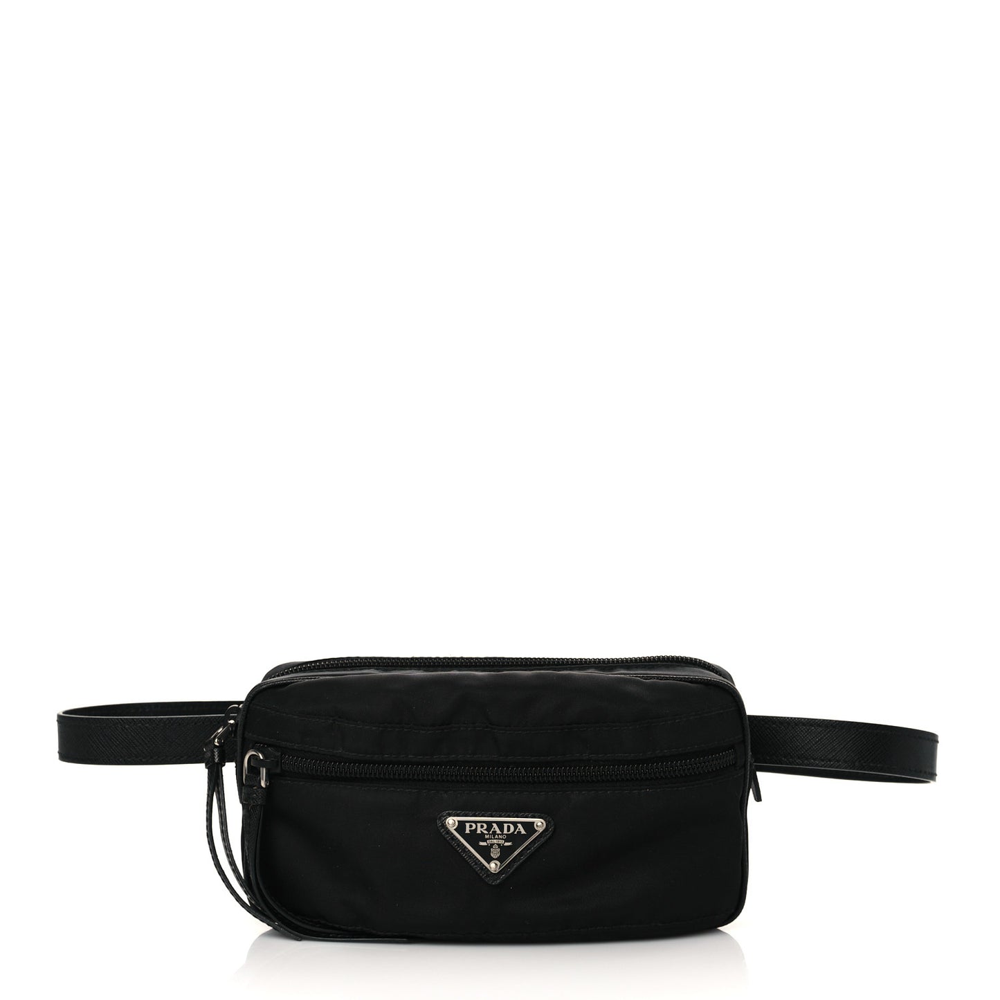 Tessuto Nylon Saffiano Belt Bag Black
