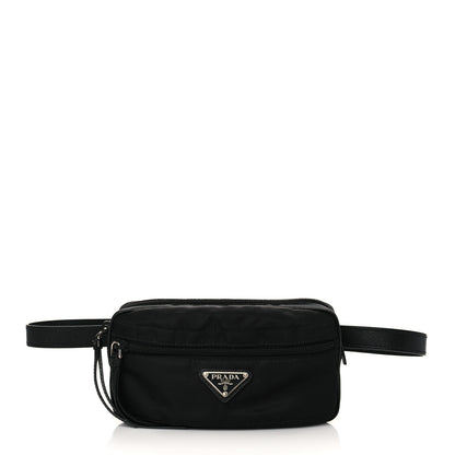 Prada Tessuto Nylon Saffiano Belt Bag Black 1 of 9