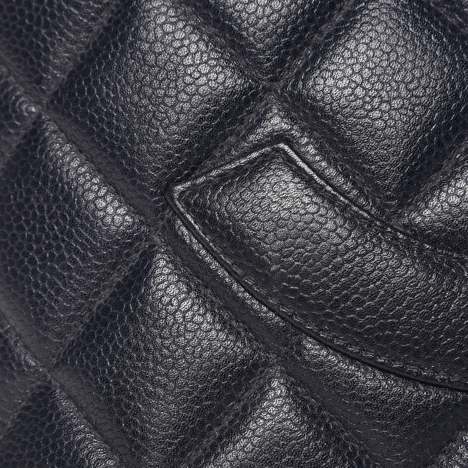 Chanel Caviar Quilted Medallion Tote Navy 20 of 22