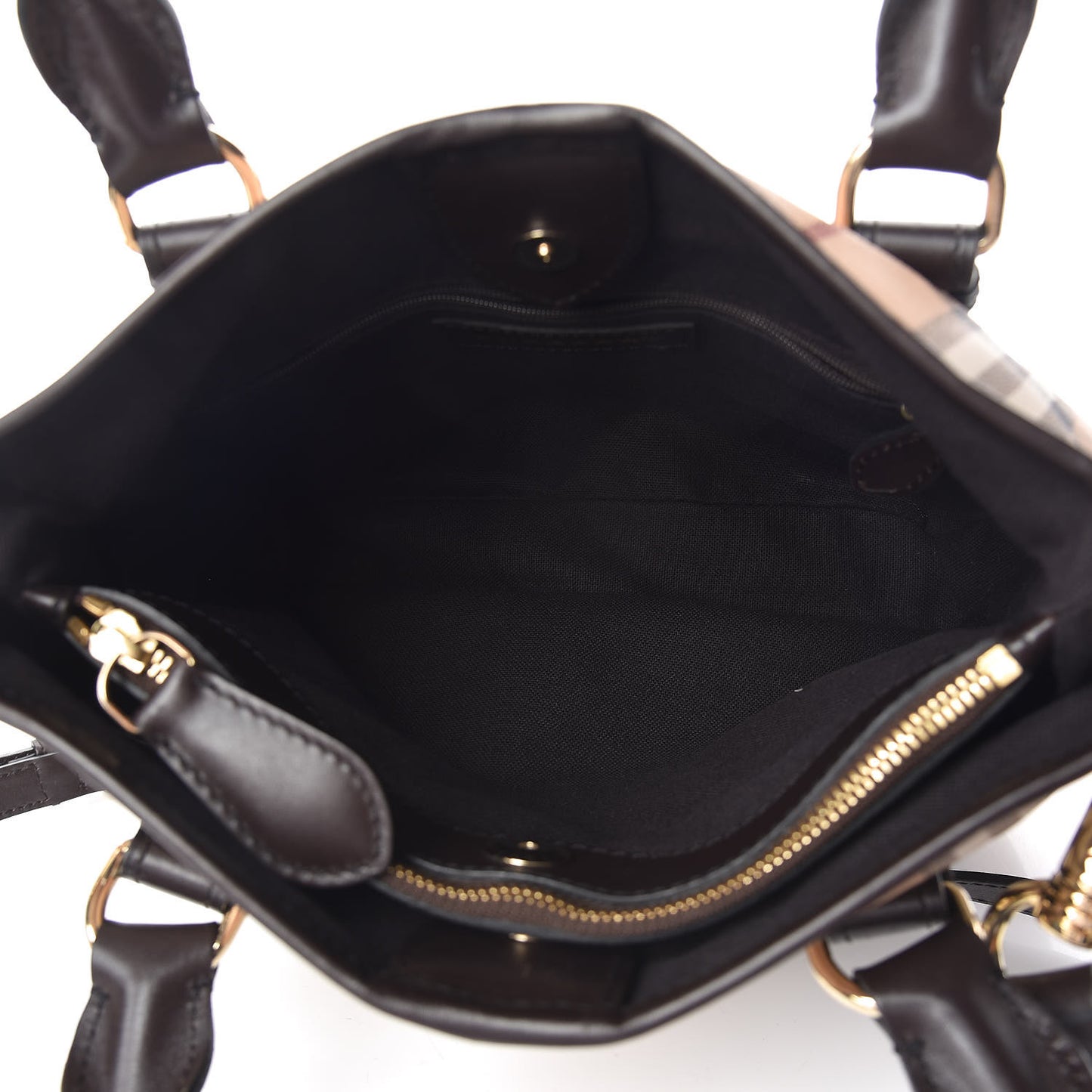 Haymarket Check Small Northfield Tote Chocolate