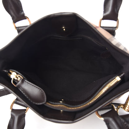 Burberry Haymarket Check Small Northfield Tote Chocolate 7 of 12