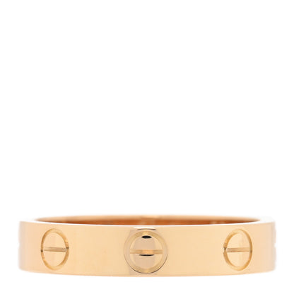 Cartier 18K Yellow Gold 3.5mm LOVE Wedding Band Ring 50 5.25 3 of 5
