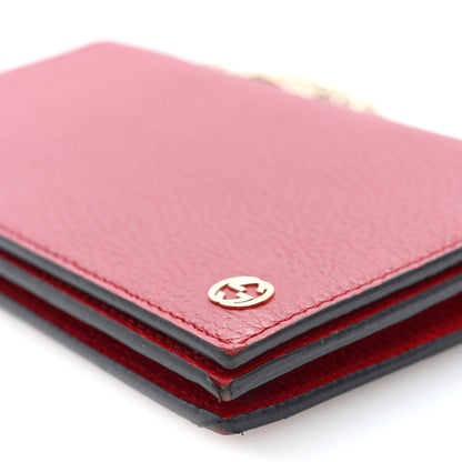 Gucci Dollar Calfskin Medium Betty Chain Wallet Red 9 of 9