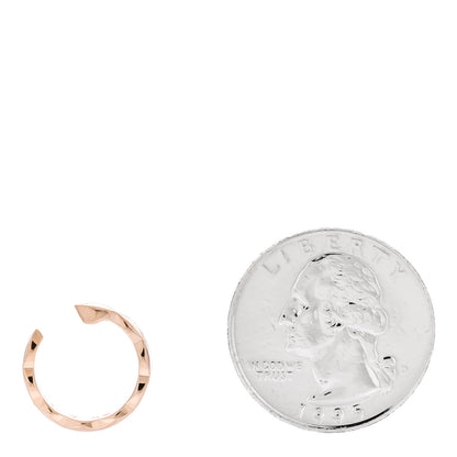 Chanel 18K Beige Gold Diamond Coco Crush Single Ear Cuff Earring 2 of 5