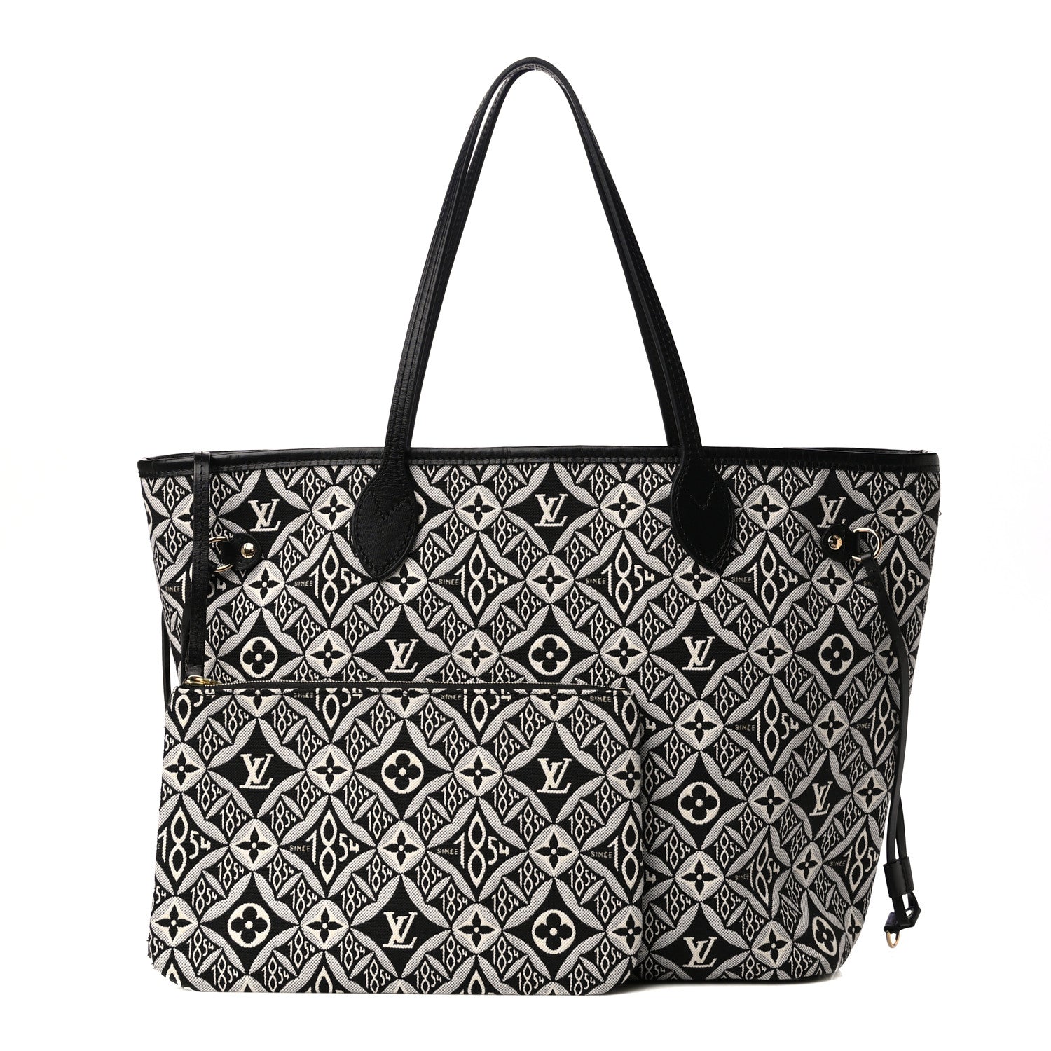 Louis Vuitton Jacquard Since 1854 Neverfull MM Grey 1 of 9