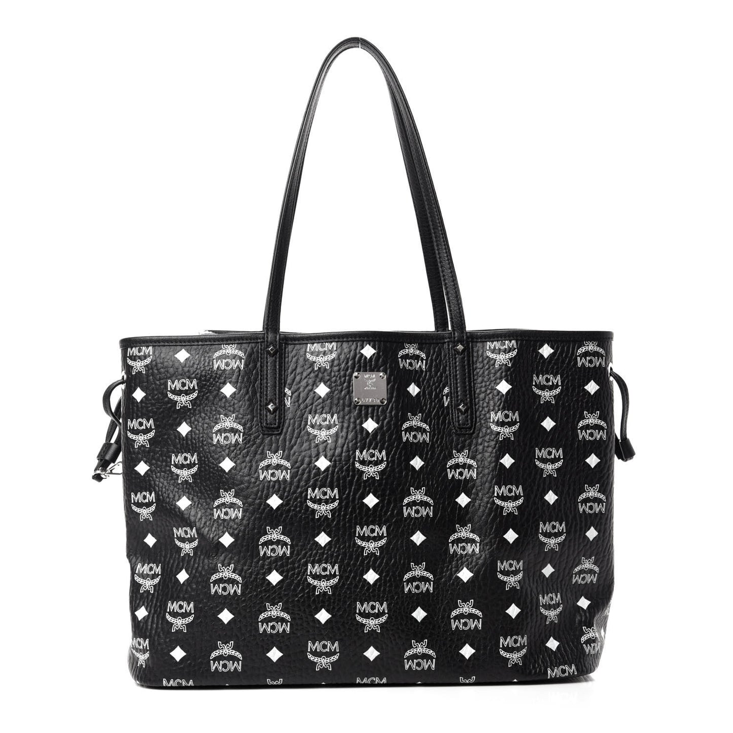 Visetos Medium Project Reversible Shopper Tote Black
