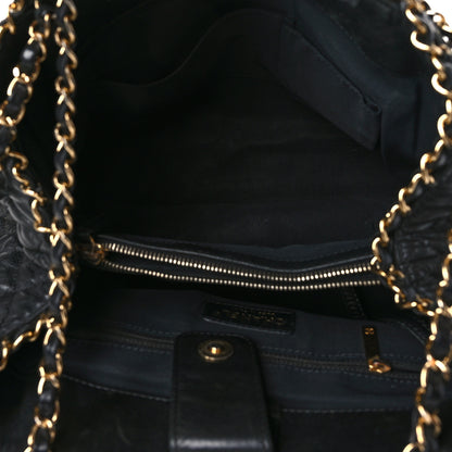 Chanel Calfskin Quilted Small Chain Me Tote Black 5 of 10