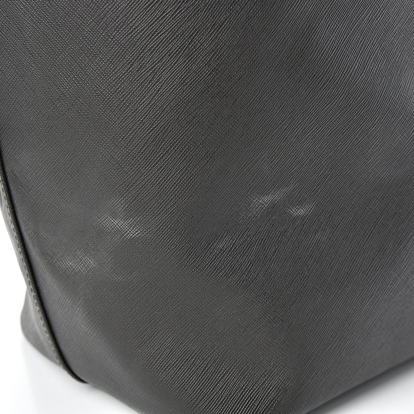Textured Coated Canvas Bambi Print Large Antigona Tote Black