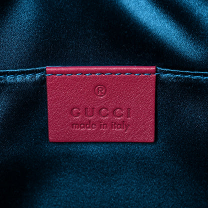 Gucci Velvet Matelasse Small GG Marmont Chain Shoulder Bag Light Raspberry Rose 6 of 11