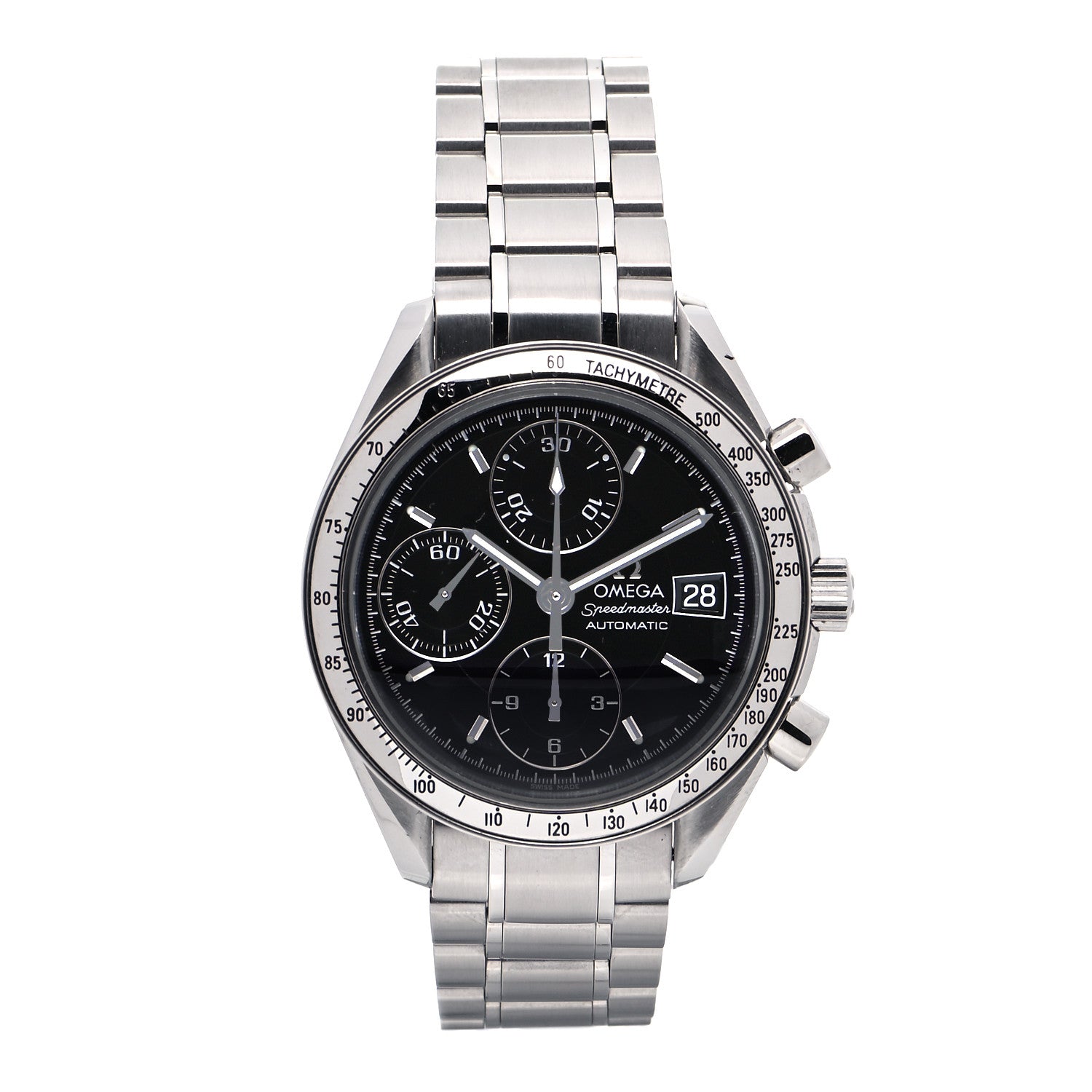 Omega Stainless Steel 39mm Speedmaster Chronograph Automatic Watch Black 3513.50 1 of 5
