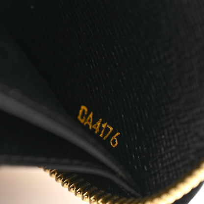 Louis Vuitton Epi Damier Race Zippy Wallet Black Yellow 7 of 7
