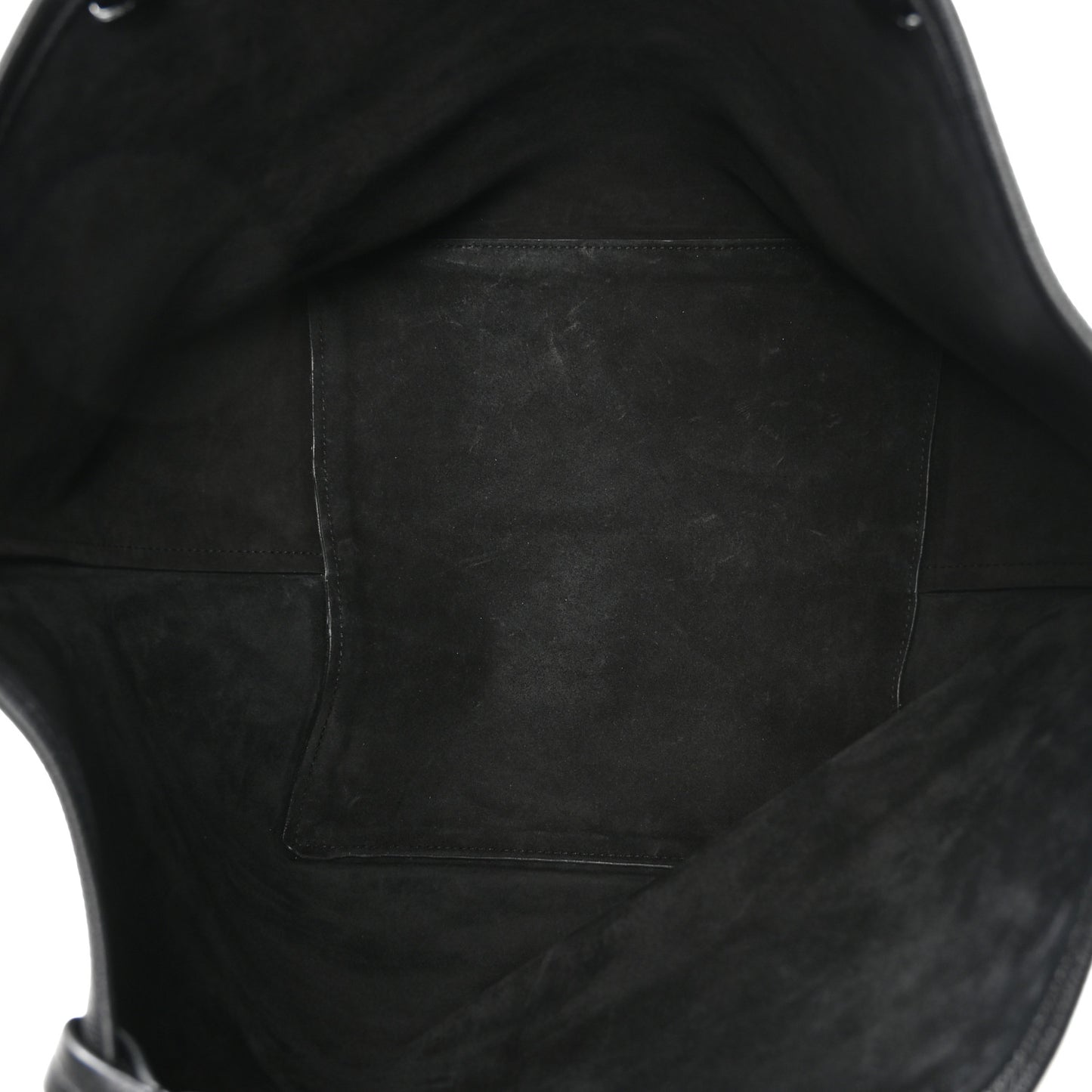 Grained Calfskin Park Tote Three Black