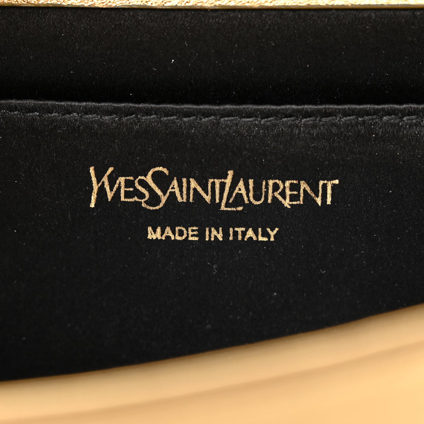 Metallic Calfskin Monogram Large Belle De Jour Clutch Gold