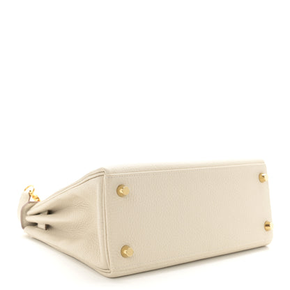 Hermes Togo Kelly Retourne 25 Craie 4 of 12