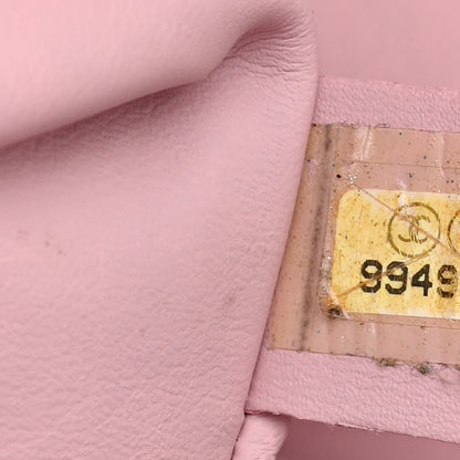 Chanel Terry Cotton Canvas Printed Large CC Tote Pale Pink 7 of 18