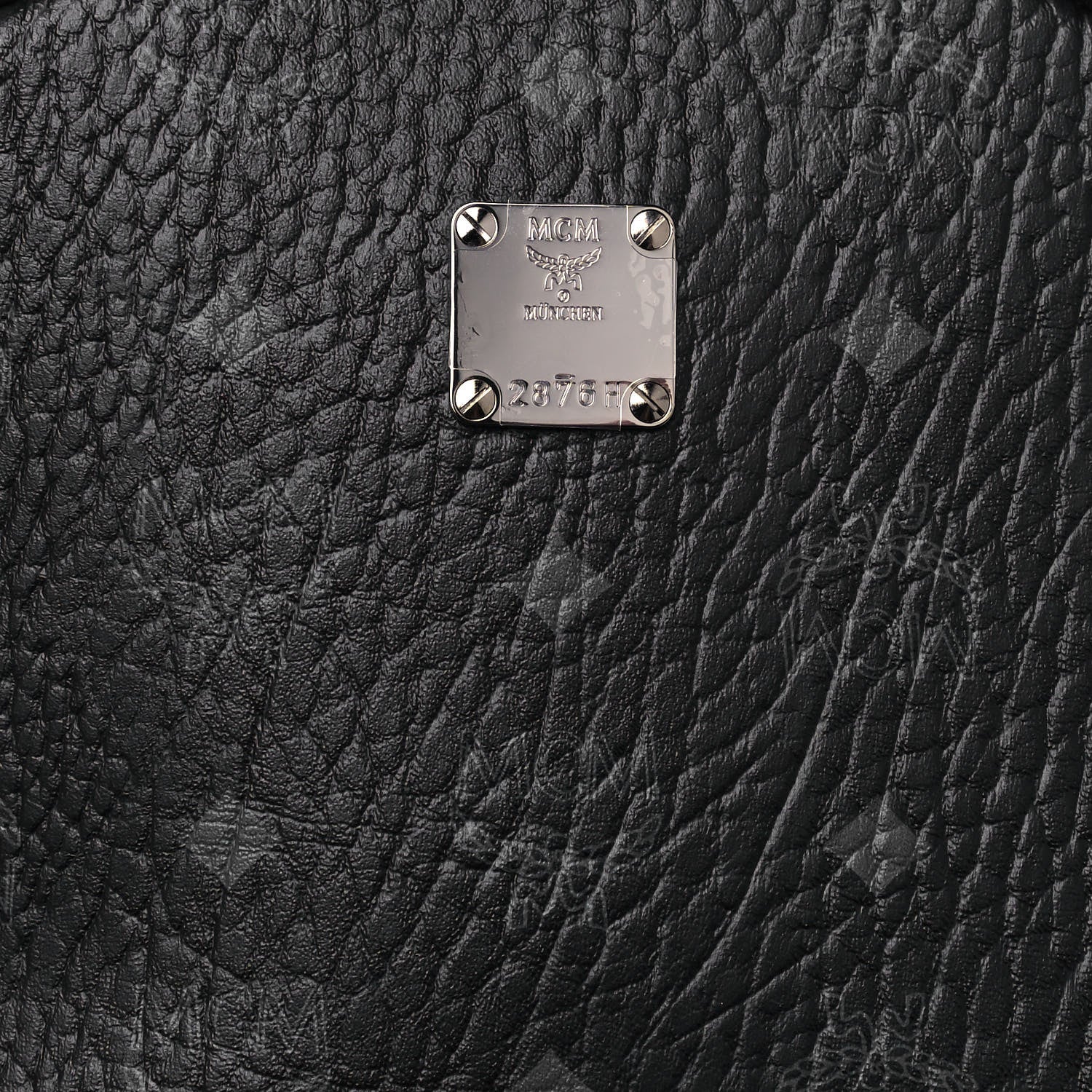 MCM Visetos Medium Side Studs Stark Backpack Black 7 of 14