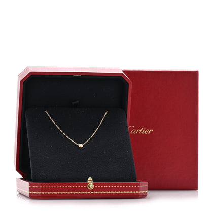 Cartier 18K Pink Gold Diamond SM D'Amour Pendant Necklace 5 of 5