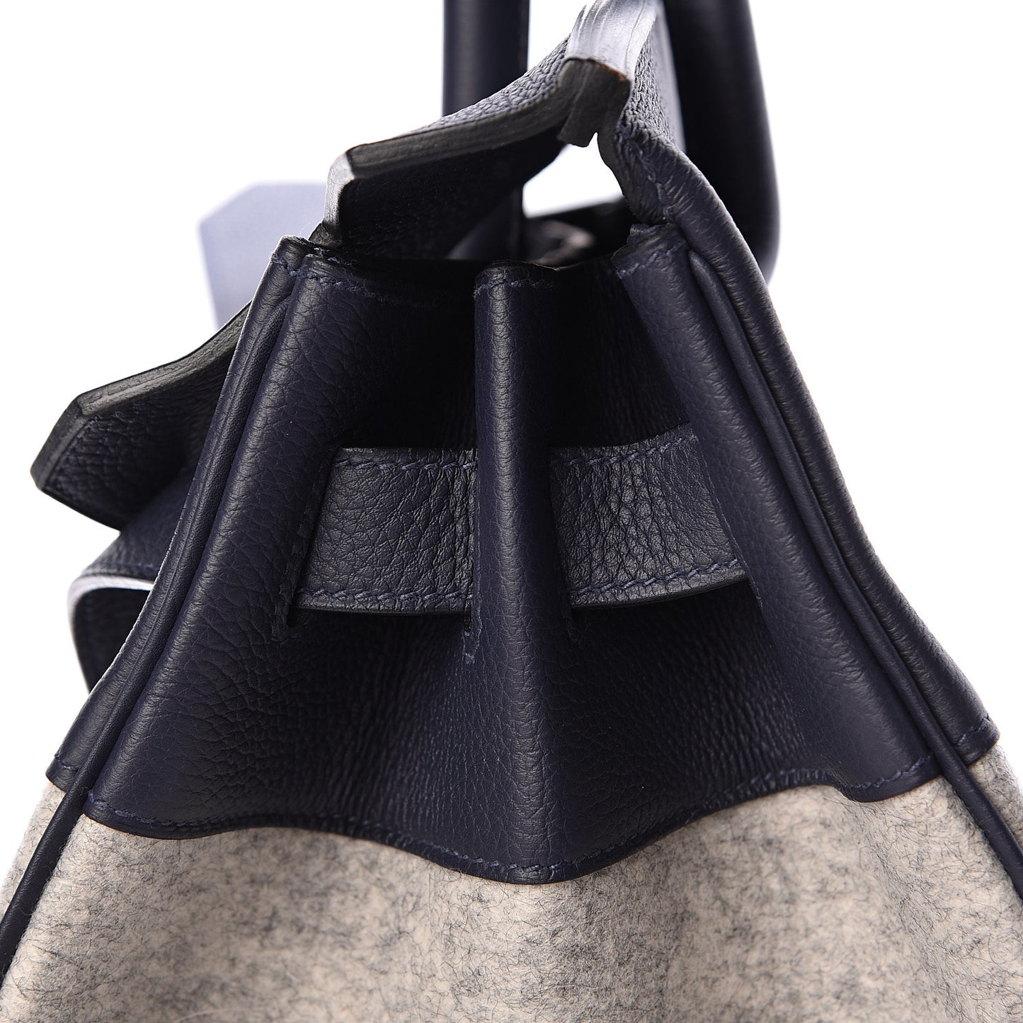 Togo Todoo Feutre HAC Birkin 40 Gris Clair Bleu Nuit