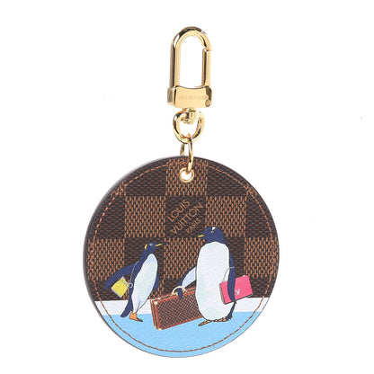Louis Vuitton Damier Ebene Illustre Manchot Bag Charm Key Ring 1 of 4