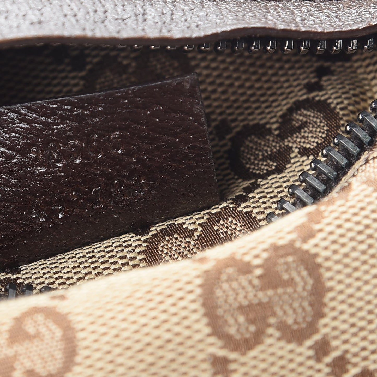 Monogram Web Belt Bag Dark Brown