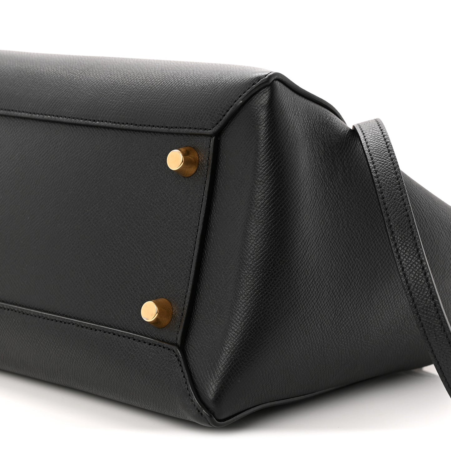 Grained Calfskin Mini Belt Bag Black