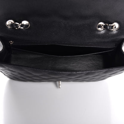 Chanel Caviar Quilted Jumbo Single Flap Black 5 of 8