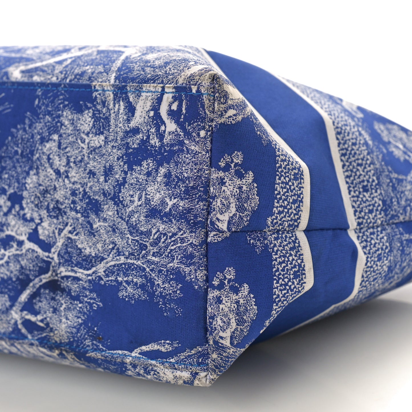 Technical Fabric Toile De Jouy DiorTravel Nomad Pouch Fluorescent Blue