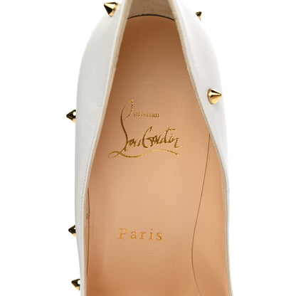 Christian Louboutin Kid Degraspike 120 Pumps 38 White 11 of 12