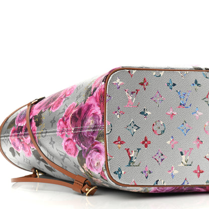 Louis Vuitton Metallic Monogram LV Garden Neverfull MM Silver 8 of 10