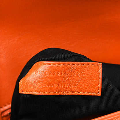 Saint Laurent Smooth Calfskin Carre Satchel Orange 7 of 9
