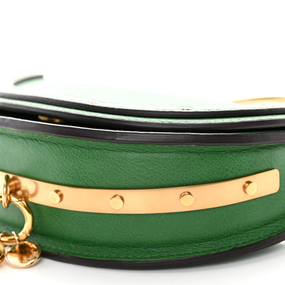 Chloe Calfskin Small Nile Bracelet Minaudiere Bag Deep Pine 9 of 10