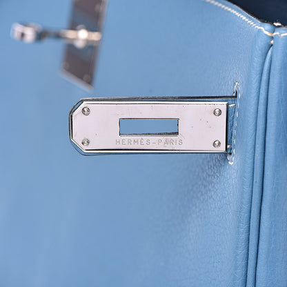 Hermes Togo Kelly Retourne 32 Blue Jean 10 of 38