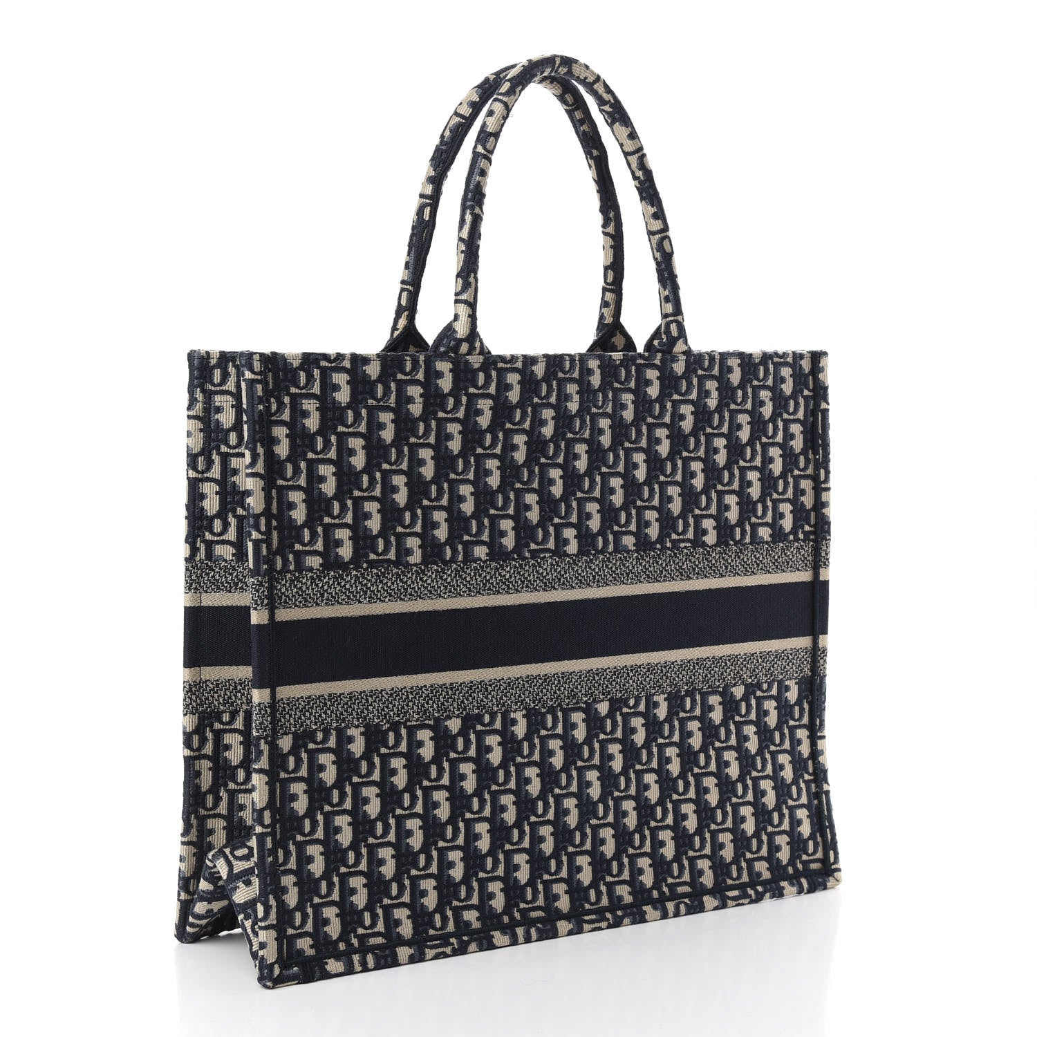 Christian Dior Oblique Book Tote Blue Multicolor 3 of 9