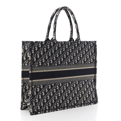 Christian Dior Oblique Book Tote Blue Multicolor 3 of 9