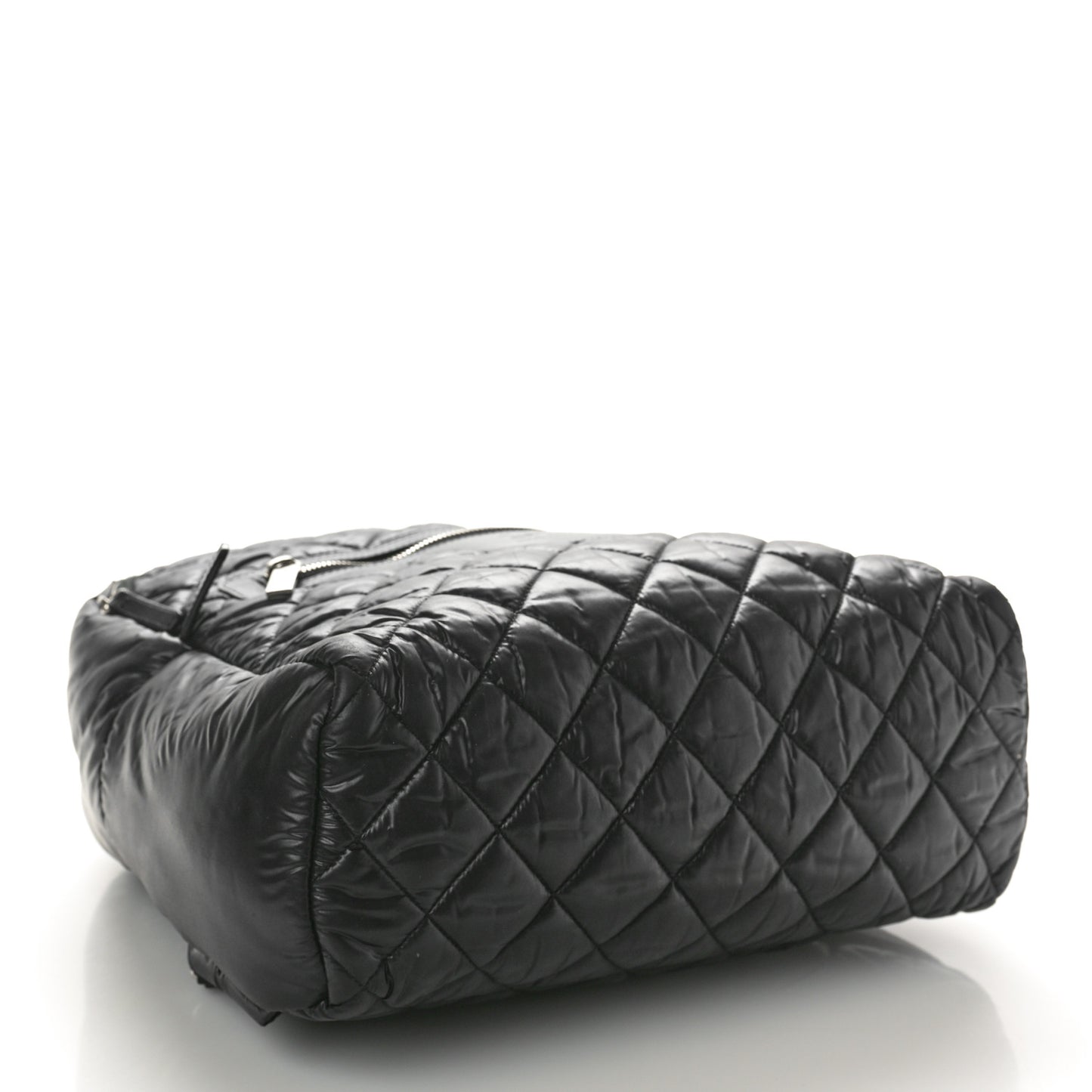 Nylon Quilted Coco Cocoon Backpack Black