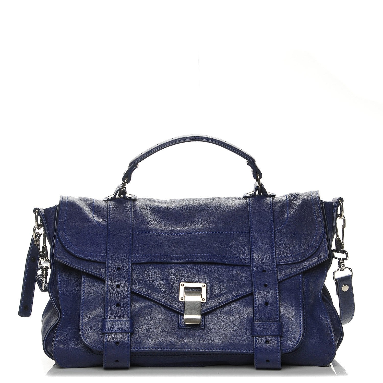 Proenza Schouler Lambskin Medium PS1 Satchel Cobalt Blue 1 of 8