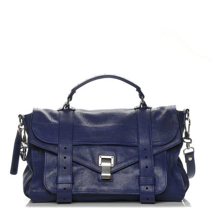 Proenza Schouler Lambskin Medium PS1 Satchel Cobalt Blue 1 of 8