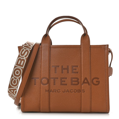 Marc Jacobs Grained Calfskin Medium The Tote Bag Argan Oil 1 of 8