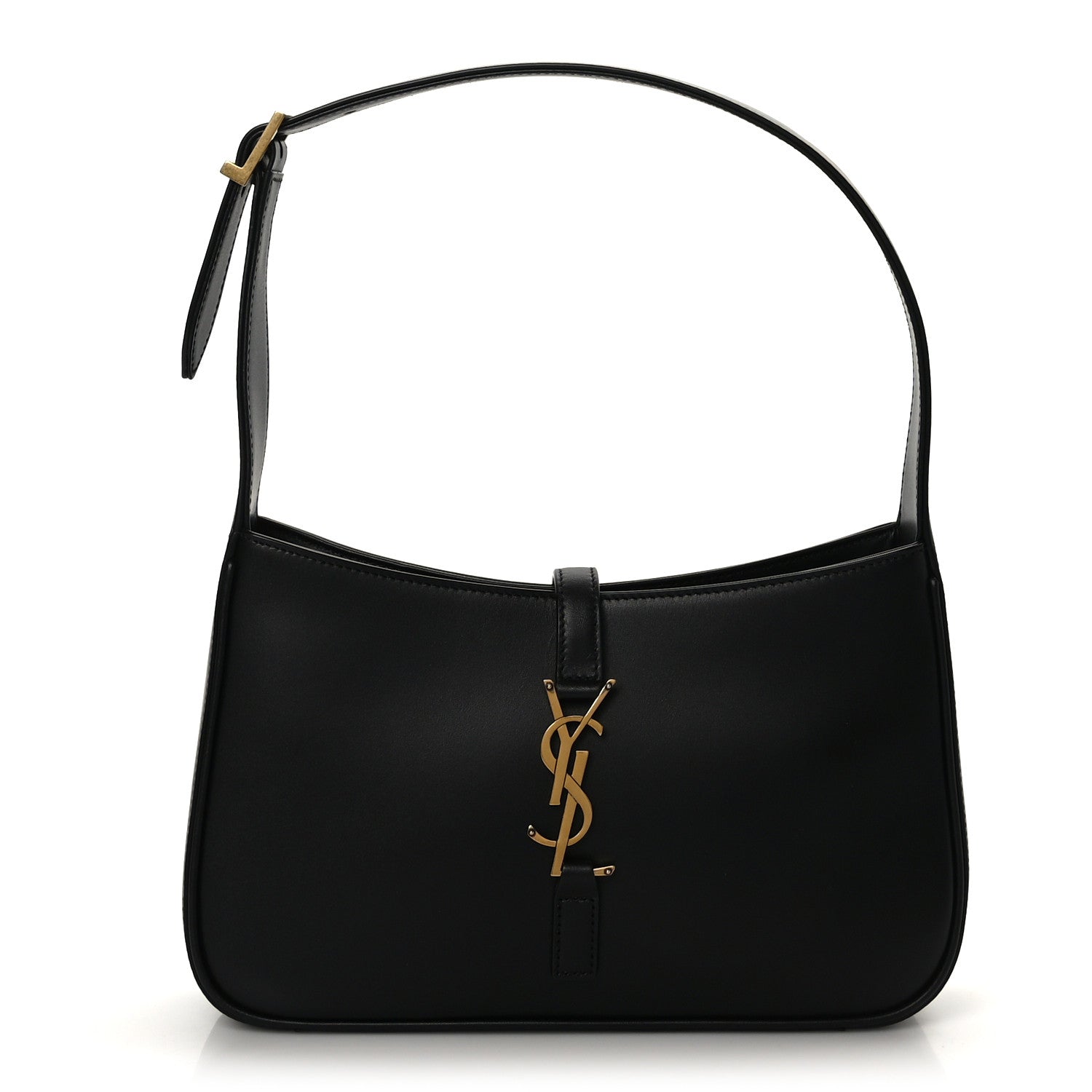 Saint Laurent Smooth Calfskin Le 5 A 7 Hobo Black 1 of 9
