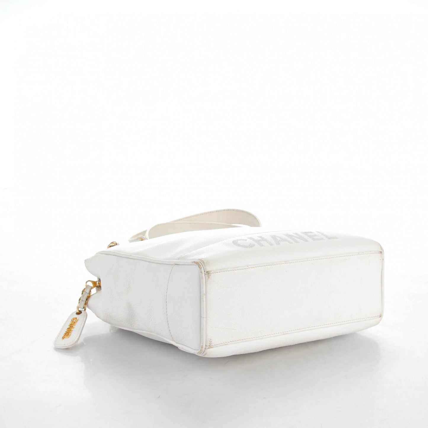 Caviar Shoulder Bag White