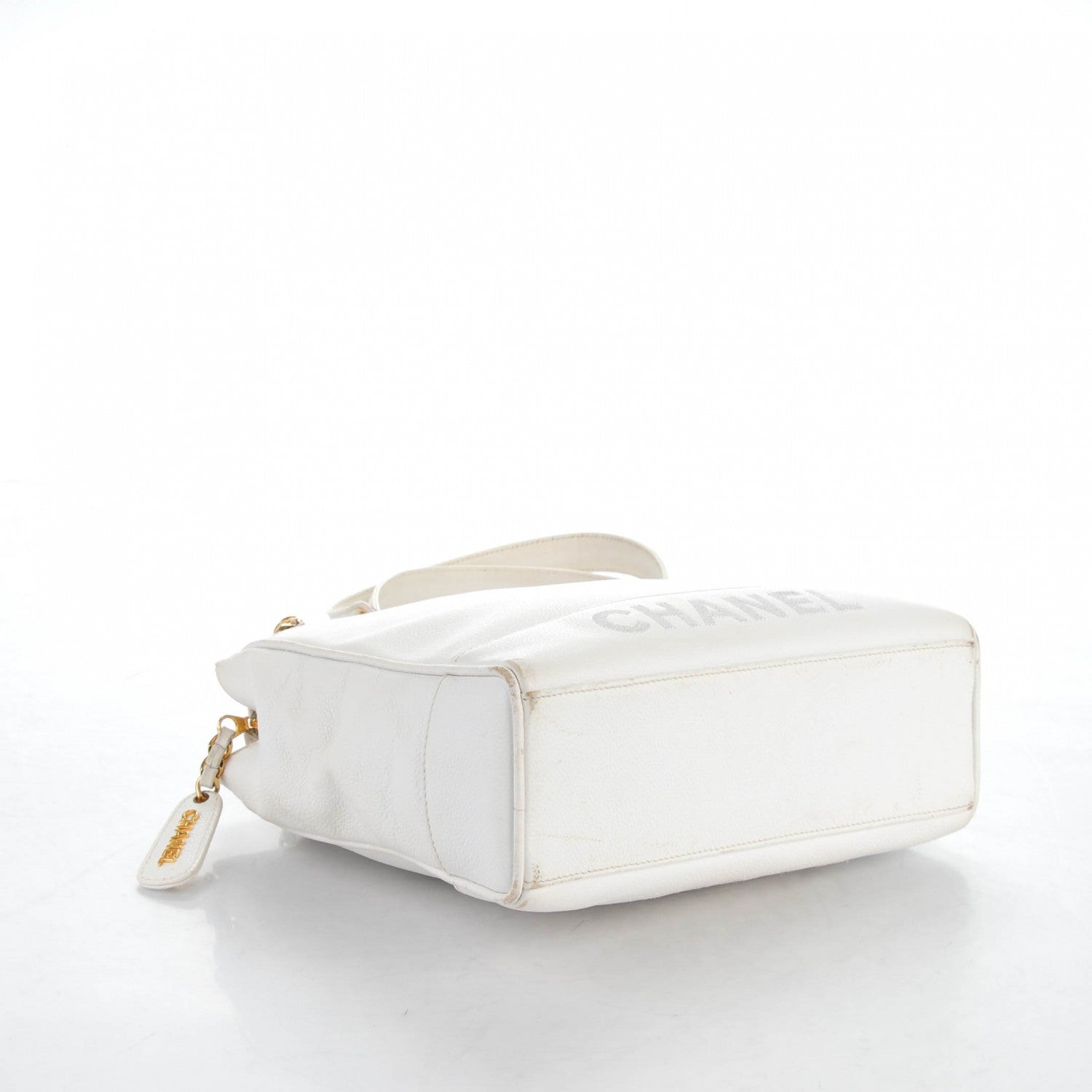 Chanel Caviar Shoulder Bag White 4 of 14