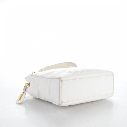 Chanel Caviar Shoulder Bag White 4 of 14