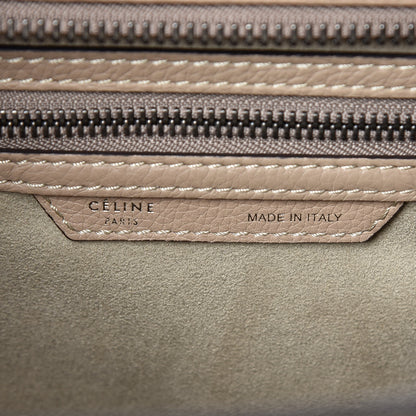 Celine Drummed Calfskin Micro Luggage Dune 8 of 9