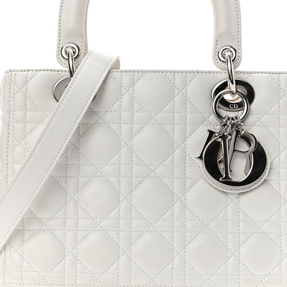 Christian Dior Lambskin Cannage Medium Lady Dior 7 of 9