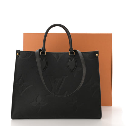 Louis Vuitton Empreinte Monogram Giant Onthego MM Black 12 of 12