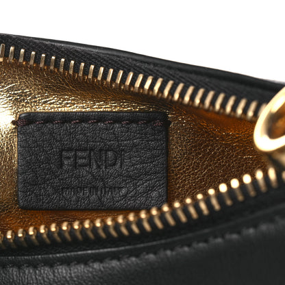 Fendi Vitello Grace Matte Nano Fendigraphy Hobo Charm Black 6 of 11