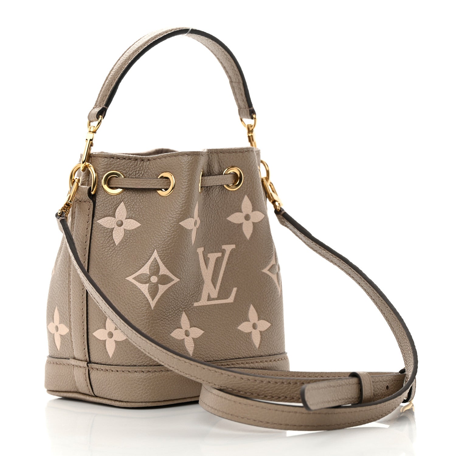 Louis Vuitton Empreinte Monogram Giant Nano Noe Tourterelle Creme 3 of 11