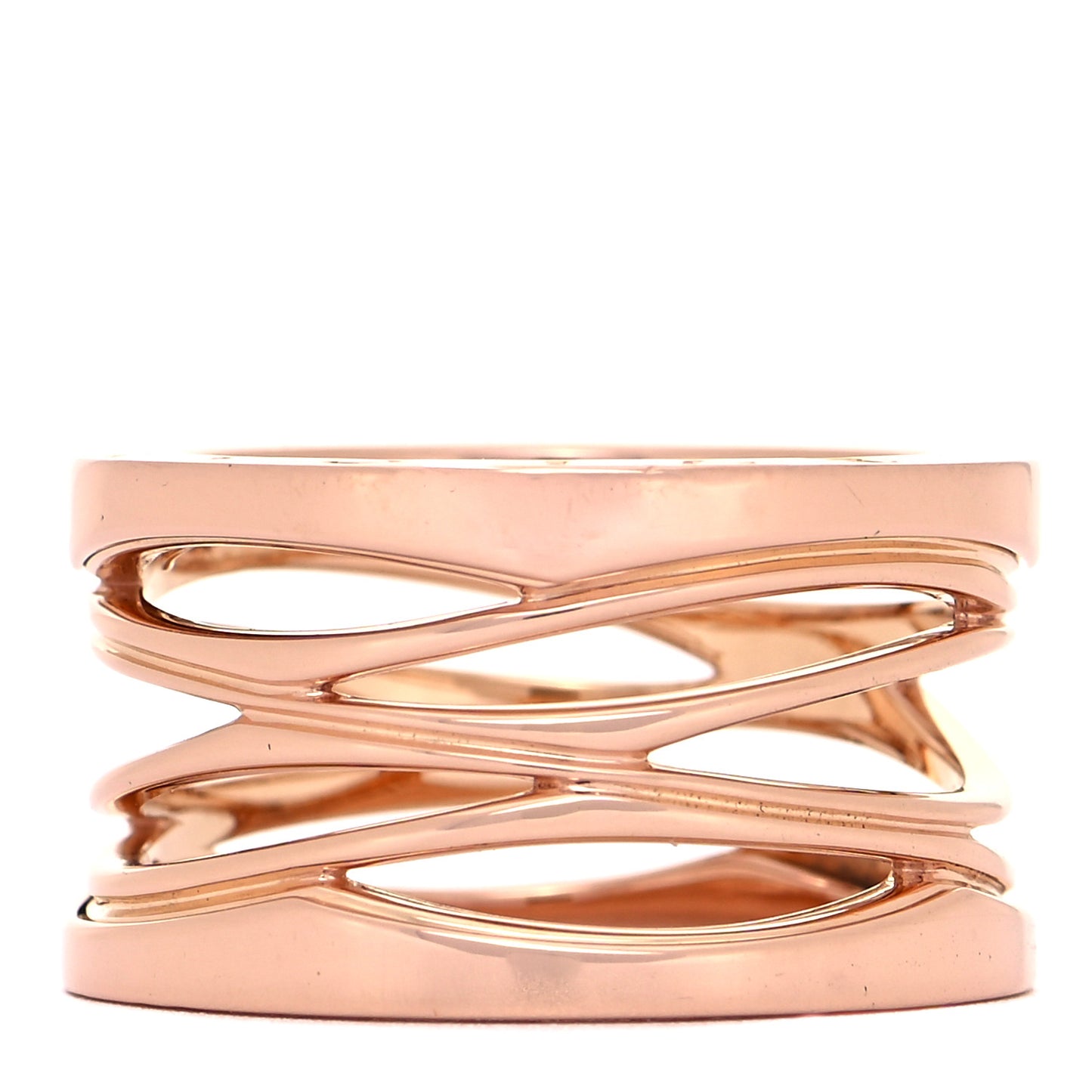 18K Rose Gold B.Zero1 Legend Four-Band Ring 54 6.75