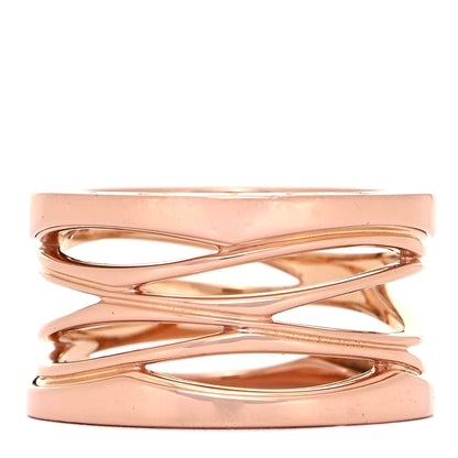 Bulgari 18K Rose Gold B.Zero1 Legend Four-Band Ring 54 6.75 1 of 5