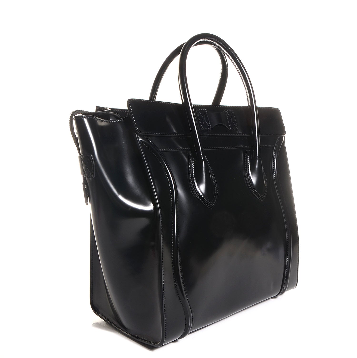 Celine Spazzolato Calfskin Small Luggage Black 3 of 8